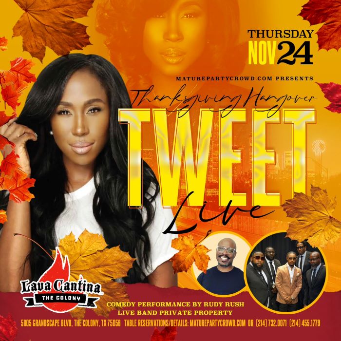 THANKSGIVING HANGOVER feat TWEET LIVE @ LAVA CANTINA | Event Details ...